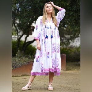 Dolma Mylah Block Printed Dress